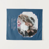 Net Getrouwd Foto Portret Huwelijksverjaardag  Wandkleed (Voorkant (horizontaal))