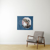 Net Getrouwd Foto Portret Huwelijksverjaardag  Wandkleed (In Situ (horizontaal))