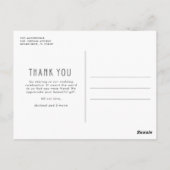 Net Getrouwd Foto Trouw Dank Je Briefkaart (Achterkant)