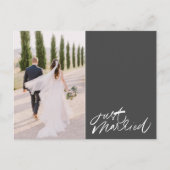Net Getrouwd Foto Trouw Dank Je Briefkaart (Voorkant)