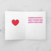 Net Getrouwd Gefeliciteerd Trouwkaart Kaart (Binnen)