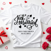 Net getrouwd gepersonaliseerde koppels matchen bru t-shirt