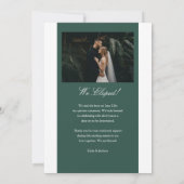 Net Getrouwd Gevluchte Trouwfoto Aankondiging (Achterkant)