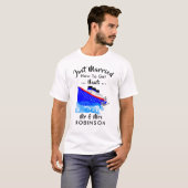 Net getrouwd grappig cruiseschip Nauti Graphic T-shirt (Voorkant volledig)