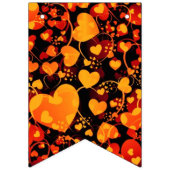 NET GETROUWD - hart liefde patroon ontwerp 1 Vlaggetjes (Tweede vlag)