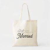 Net Getrouwd Hart Tote Bag (Voorkant)