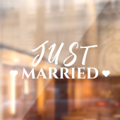 Net Getrouwd Hart Trouw Nieuwgetrouwd Auto Sticker (Vel 2)