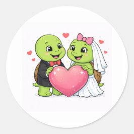 Net Getrouwd Hartje Ronde Sticker