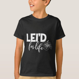 Net getrouwd Hawaii Lei'd Kunstwerk T-shirt