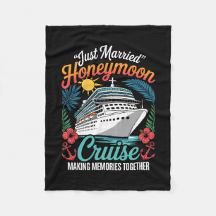Net Getrouwd Honeymoon Matching Cruise Ship Vakant Fleece Deken