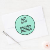 Net Getrouwd Huwelijkse Stickers (Envelop)