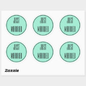Net Getrouwd Huwelijkse Stickers (Vel)