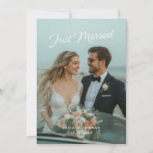 Net Getrouwd Huwelijksfoto Aankondiging (Voorkant)