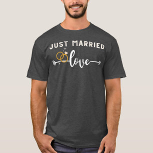 Net Getrouwd Huwelijksgeschenk Pasgetrouwde Bruid T-shirt