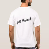 Net getrouwd huwelijksreis "Hubby" T-shirt (Achterkant)