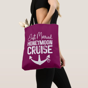 Net getrouwd huwelijksreis ring bijpassende gesche tote bag