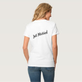 Net getrouwd huwelijksreis "Wifey" T-shirt (Achterkant volledig)
