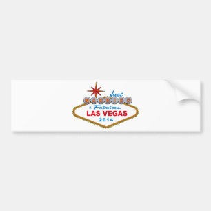 Net getrouwd in Fabulous Las Vegas 2014 (Sign.) Bumpersticker