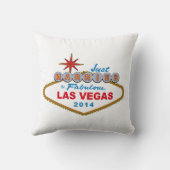 Net getrouwd in Fabulous Las Vegas 2014 (Sign.) Kussen (Achterkant)