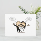 Net getrouwd kaart (Staand voorkant)