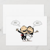 Net getrouwd kaart (Voorkant / Achterkant)