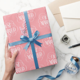 NET GETROUWD kalligrafie bloeide hart Cadeaupapier