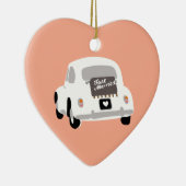 Net Getrouwd  Keramisch Ornament (Rechts)