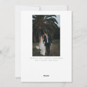 Net Getrouwd Kerst Foto Feestdagenkaart (Achterkant)