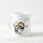 Net getrouwd koffiemok (Voorkant links)