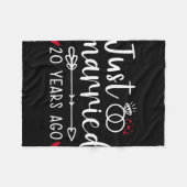 Net getrouwd koppels grappige man vrouw 20e Anniv Fleece Deken (Voorkant (Horizontaal))