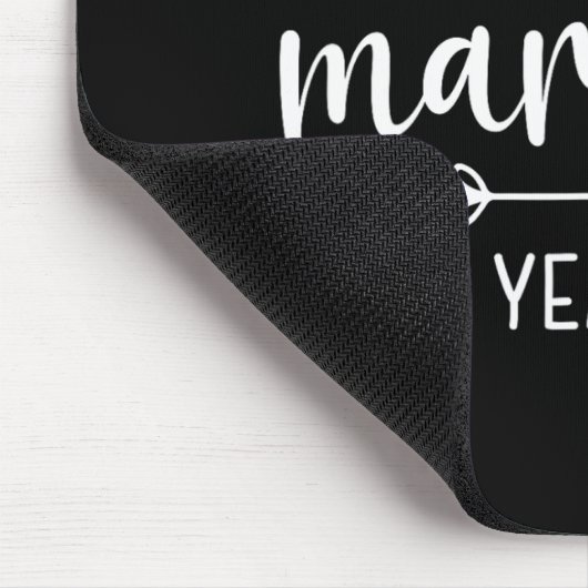 Net getrouwd koppels grappige man vrouw 20e Anniv Muismat (Hoek)