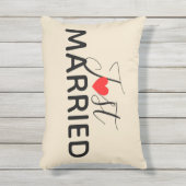 Net Getrouwd Kussen voor Buiten (Voorkant (verticaal))