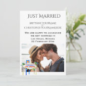 Net Getrouwd Las Vegas Foto Aankondiging (Staand voorkant)