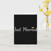 Net getrouwd LGBTQ Gay Wedding Lesbische bruid Gay Kaart (Gele Bloem)