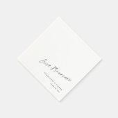 Net getrouwd met de hand-letters: elegante chique  servet (Hoek)