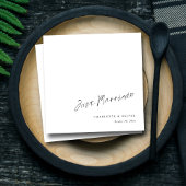 Net getrouwd met de hand-letters: elegante chique  servet