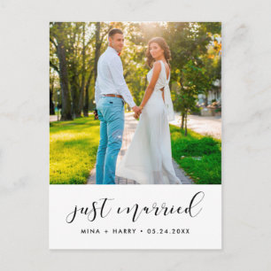 Net getrouwd met Elegant koningsfoto Briefkaart