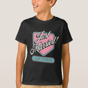 Net getrouwd met Las Vegas bruid bruidegom T-shirt