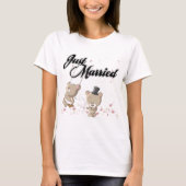 Net getrouwd met Teddy Bears T-shirt (Voorkant)