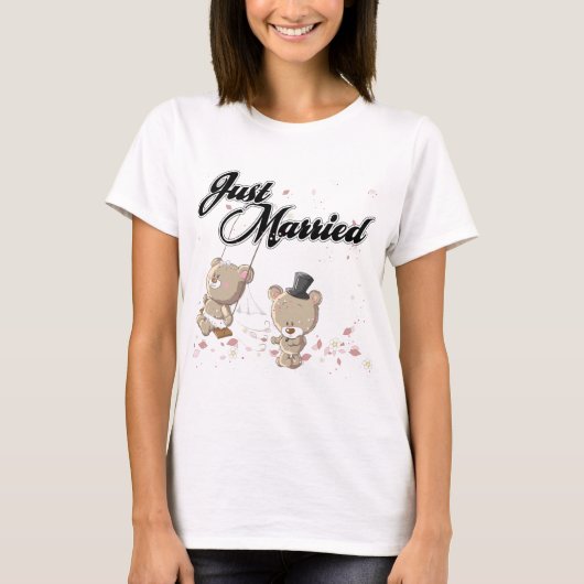 Net getrouwd met Teddy Bears T-shirt (Voorkant)