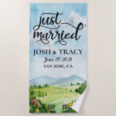 Net Getrouwd, Mijnheer en Mevrouw, Pas Getrouwd, H Strandlaken (Voorkant)