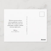 Net getrouwd Moderne bruiloft Fotoaankondiging Briefkaart (Achterkant)