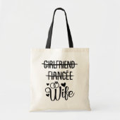 Net getrouwd Mrs Bride Wedding Honeymoon Tote Bag (Voorkant)