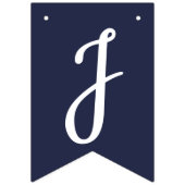 Net getrouwd Nautical Wedding Bunting Vlaggetjes (Derde vlag)