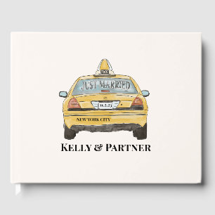 Net getrouwd New York City Taxi Bruiloft Gastenboek