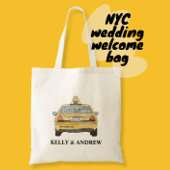 Net getrouwd New York stad bruiloft Canvas tas
