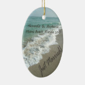 Net getrouwd Ocean Surf Ornament (Rechts)