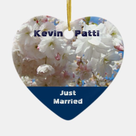 Net Getrouwd! ornamenten Nieuw Getrouwde geschenke (Voorkant)