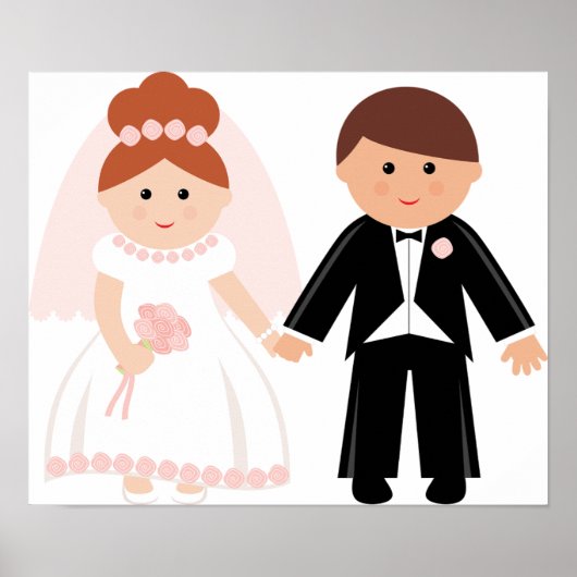 Net getrouwd paar Poster (Voorkant)