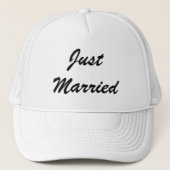 Net getrouwd Passen getrouwd cadeau bruiloften zwa Trucker Pet (Voorkant)